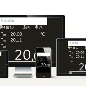1 Der Status der Thermostate kann neben der Ausgabe auf den Gerätebildschirmen auch auf Smartphones, Tablets, Notebooks oder Desktop-PCs erfolgen.
