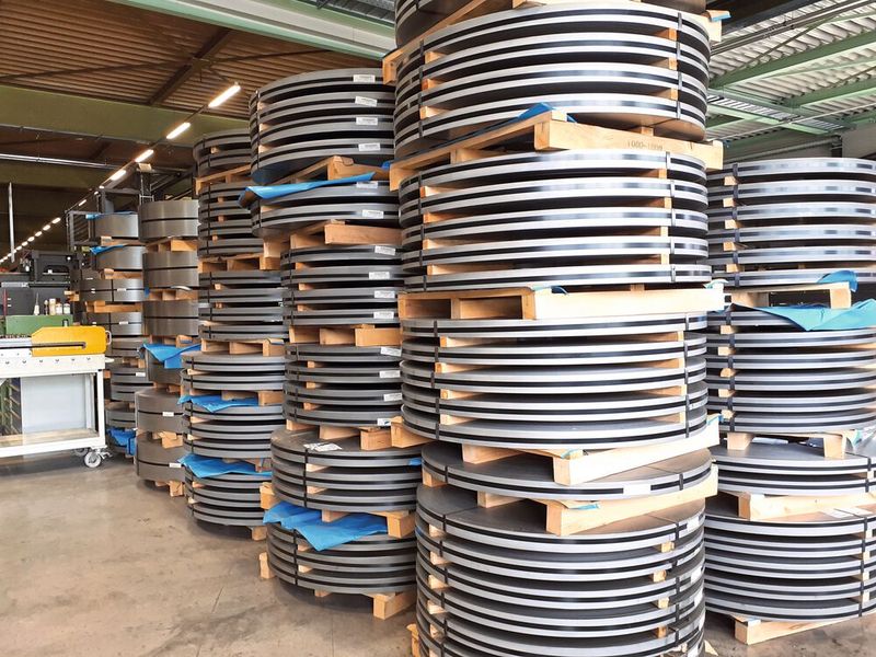 Diese Coils warten auf ihre Verarbeitung. (Bild: Finus/VCG)