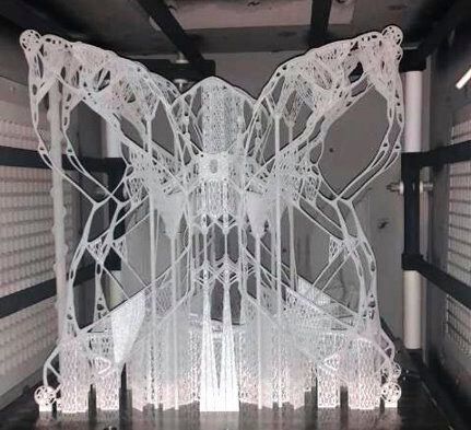 Die Dronenstruktur ist die bislang größte 3D-gedruckte Metallpulverbett-Anwendung der Forschungsinitiative Aeroswift.  (Aeroswift)