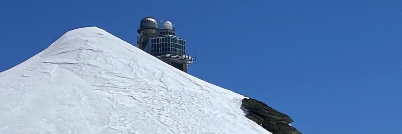 Die hochalpine Forschungsstation Jungfraujoch liegt auf 3580 Metern über dem Meeresspiegel auf einem Bergsattel in den zentralen Schweizer Alpen. (Bild:  Empa)