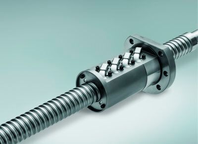 The high-durability precision ball screws feature newly developed surface processing technology. (NSK)