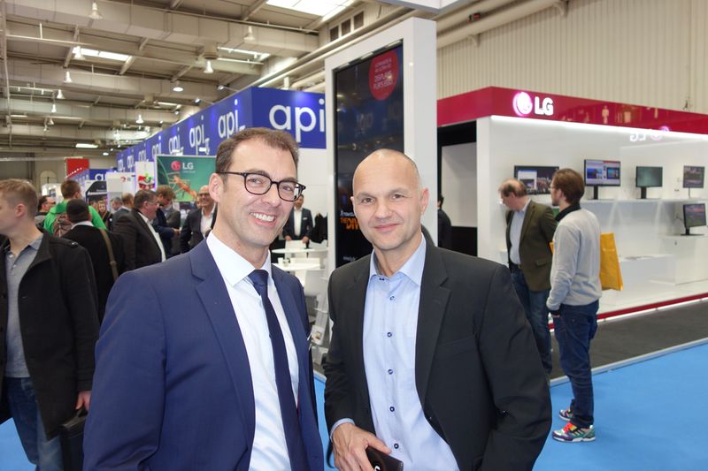 Kumpels unter sich (l.) Andreas Printz, api und Michael Vorberger, LG. (Bild: IT-BUSINESS)