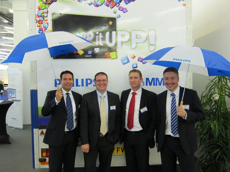 Das AOC/MMD-Team lässt keinen im Regen stehen: (v. l.) Nabil Gharadel, Stefan Beldovits, Markus Wey und Claas Reckmann (IT-BUSINESS)