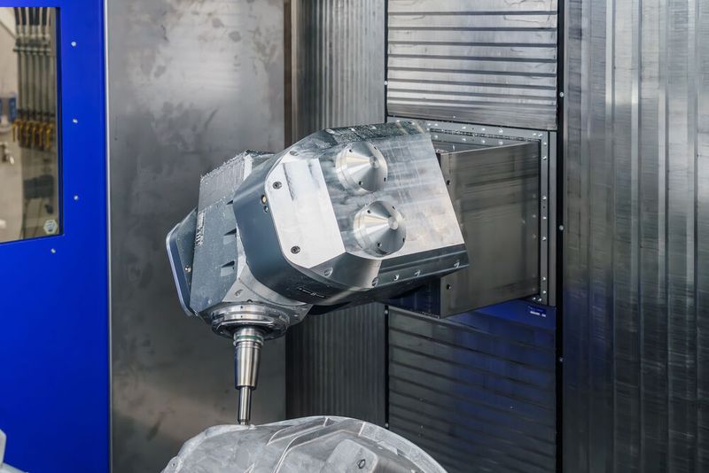 Präzise Zerspanung eines Megacasting-Bauteils. (Bild: BENZ GmbH Werkzeugsysteme)