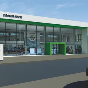 Skoda hat das künftige Aussehen seiner Handelsbetriebe auf dem Genfer Salon einem breiten Publikum vorgestellt.