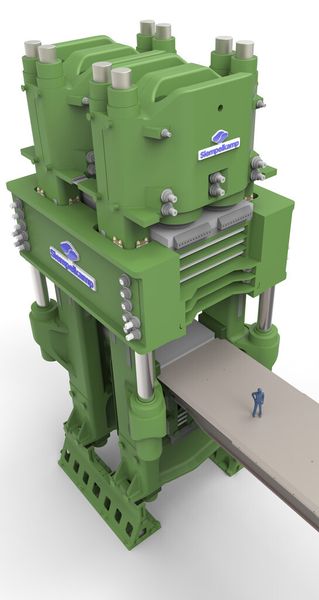 Die neue 50.000-t-Presse wird das Herzstück eines neuen Schmiedewerkes von Nanshan Aluminium. (Bild: Siempelkamp)