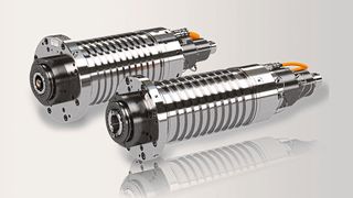 Weiss Spindeltechnologie präsentiert auf der AMB 2022 erstmals seine neue Asynchron-Frässpindelreihe. (Bild: Weiss Spindeltechnologie)