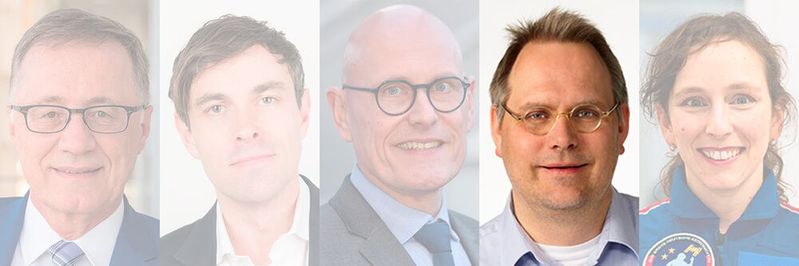Die Keynote-Speaker Prof. Dr.-Ing. Wilhelm Bauer, Prof. Dr. Marco Gercke, Dr. Klaus Höffgen, Pascal Matzke und Dr. Suzanna Randall [v.l.n.r] des Enterprise Workspace Summits im Portrait. Heute: der Analyst und Berater Pascal Matzke.(Bild:  VIT)