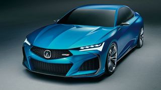 Hondas Premiummarke Acura gibt einen Ausblick auf ein viertüriges Coupé. (Acura)