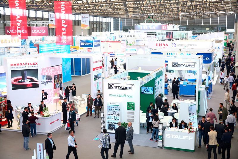 Die Deutsche Messe AG richtet über ihr Gemeinschaftsunternehmen Hannover Milano Fairs Shanghai Ltd. unter anderem die PTC Asia für die Antriebs- und Fluidtechnik aus. (PTC Asia)