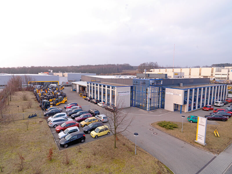 Das Jungheinrich-Gebrauchtgeräte-Zentrum in Klipphausen bei Dresden. (Bild: Jungheinrich)
