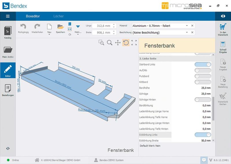 Vom CAD direkt zum Angebot und zum Fertigungsauftrag: Mit der Software Bendex arbeiten Blechfertiger dank durchgängiger, herstellerunabhängiger Digitalisierung in allen technischen und kaufmännischen Abläufen deutlich flexibler und schneller.   (Bild: GESACON)