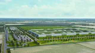 So könnte das geplante BMW-Batteriewerk in Straßkirchen aussehen. (Bild: BMW)