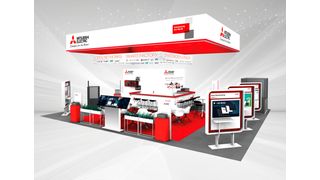 Smart digitization: the Mitsubishi Electric booth in Hall 6, Booth 348. 
 (Source: Mitsubishi Electric)