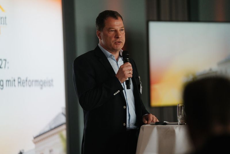 Ralf Stettner, CISO Hessen, sprach über IT-Sicherheit als Führungsaufgabe. (Bild: Manuel Emme Fotografie)