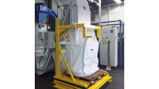 Die Big-Bag-Stationen bestehen aus robusten Plattformwaagen und einer Big-Bag-Aufnahmestation, so wird jeder Span erfasst. (Bild: MTS)