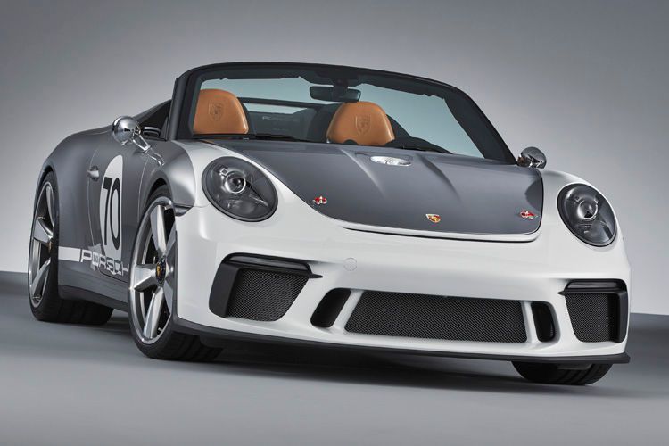 Zum 70. Geburtstag seiner Sportwagen hat Porsche eine fahrbereite 911 Speedster-Studie vorgestellt. (Bild: Porsche)