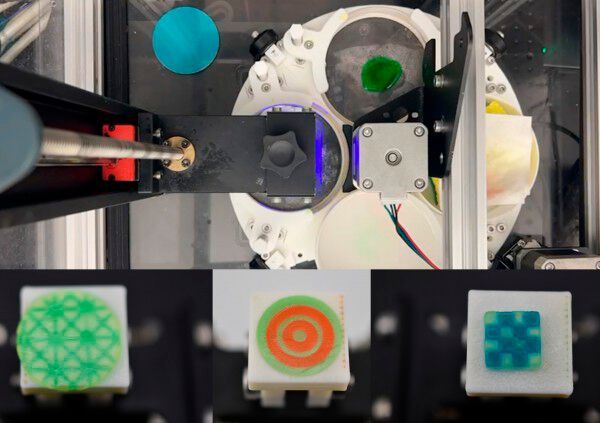 Der kostengünstige DLP-Biodrucker, ermöglicht den präzisen Multimaterialdruck mit minimaler Kontamination, verbessert Zugänglichkeit & Funktionalität. (Bild: Texas A&M University)