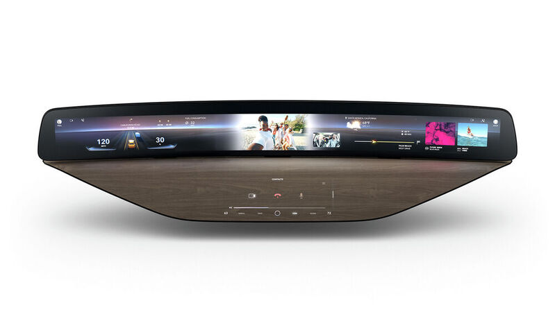 Das „Curved Ultrawide Display“ von Continental kommt auf über 1,2 Meter Bildschirmbreite.