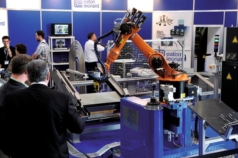 Fortschreitende Automatisierung auch in der Rohrbearbeitung. (Bild: Messe Düsseldorf GmbH)