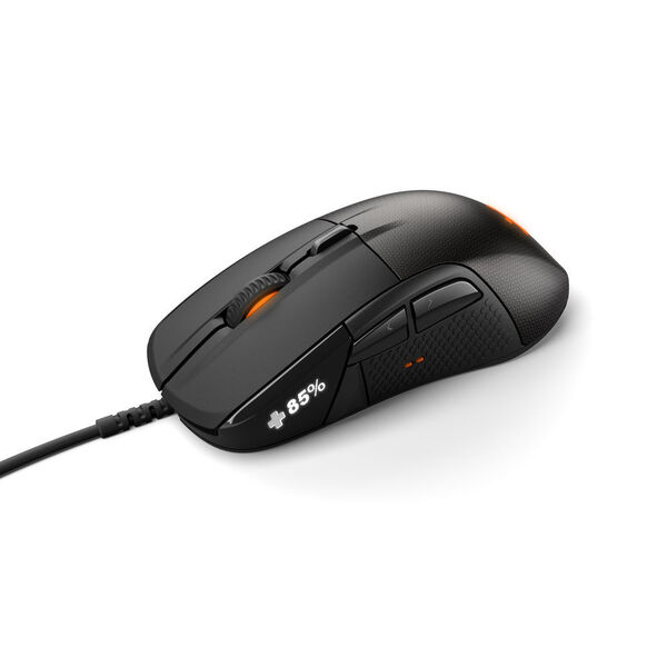 SteelSeries stellt eine Gaming-Maus mit interaktivem OLED-Display, haptischen Alarmsignalen und einem austauschbaren Sensor vor. (SteelSeries)