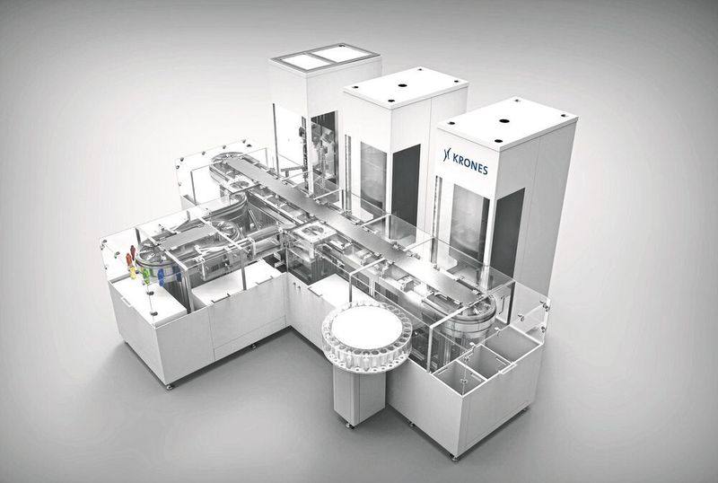 Mit der Konzeptstudie «Bottling on Demand» können individuelle Getränke auf Bestellung produziert werden. (Krones AG)
