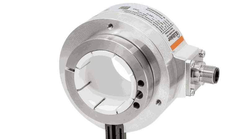 Jüngstes Mitglied der Sendix-K-Linie ist der Sendix K80I Performance-Line Drehgeber, der speziell für große Wellen entwickelt wurde. (Bild:  Fritz Kübler GmbH)