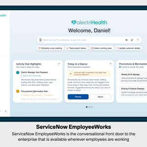 Die täglichen Aufgaben auf einem Blick mit EmployeeWorks.(Bild:  ServiceNow)