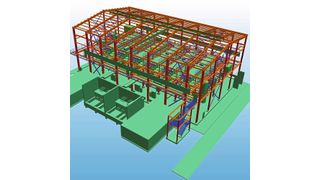 3D-Grafik der neuen Chlor-Alkali-Elektrolyse-Anlage, die CAC für Kem One planen und errichten wird. (©CAC)