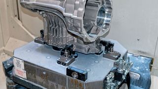 The main case of the Ford Transit AWD transmission after completion of Op 20. (Heller)