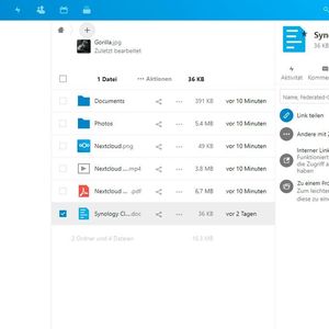 Dokumente mit Nextcloud verwalten.
