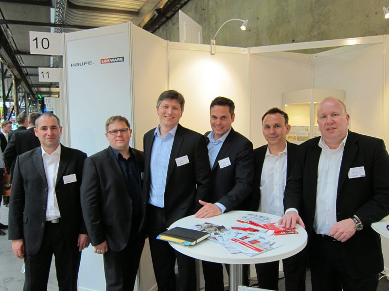 (v. l.) Steffen Hartmann und Thomas Saab, SFC, Ricardo Ritzinger, ALSO, Christian Bedel, Thomas Krüger und Martin Papendick, Lexware  (Bild: IT-BUSINESS)