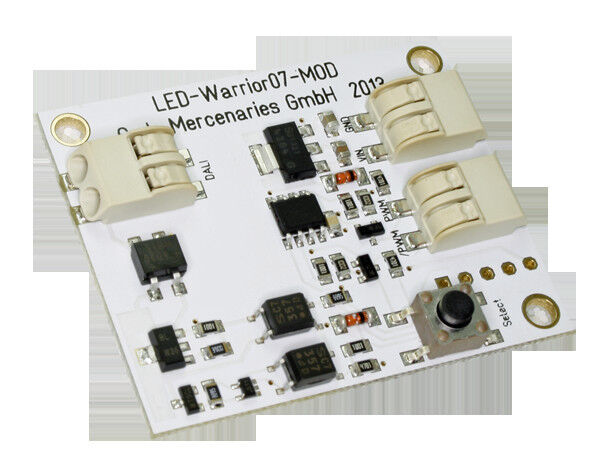 Praktische Lösung für DALI: Das Modul LW07-MOD kann direkt an einen vorhandenen LED-Treiber angeschlossen werden. (Foto: Code Mercenaries)