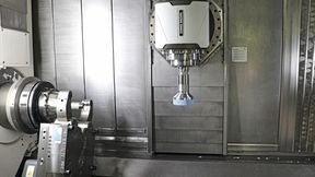 MS Ultraschall nutzt auch die Schleifoption des Dreh-Fräszentrums CTX beta 2000 TC von DMG Mori. Für perfekte Oberflächen wird die Schleifscheibe samt Haimer-Schleifaufnahme vor dem Einsatz feingewuchtet. (Bild: Haimer)