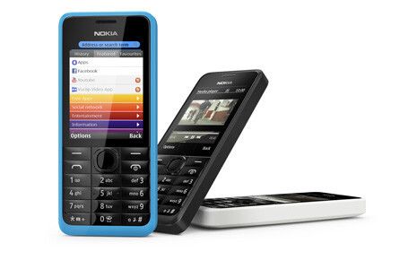 In drei Farbvarianten gibt es das Nokia 305. Dieses soll 89 Euro kosten. (Bild: Nokia)