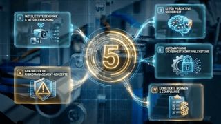Maschinensicherheit 2026 ist mehr als ein Schutz vor physischen Gefahren – sie 
umfasst auch die Absicherung digitaler Prozesse. (Bild: Tüv Süd)