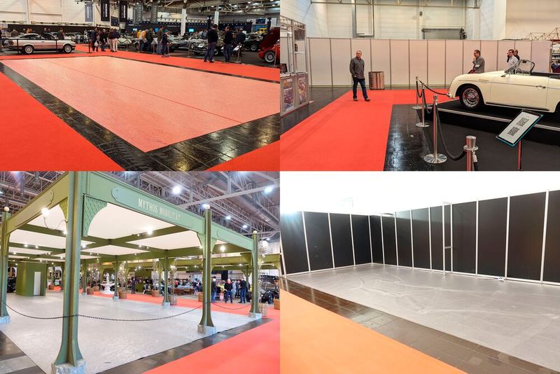 Zum ersten Mal in dieser Form auf der Techno Classica zu sehen: leere Flächen und Stellwände, wo früher volle Verkaufsstände waren. (Bild: Dominsky – VCG)