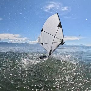 Ausgehend von der Biomechanik von Vögeln entwickelte das Team Flügel aus dünnen Membranen, die mit hydrophoben Nanopartikeln beschichtet sind, um Wasser abzuweisen.(Bild:  Raphael Zufferey)