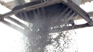 Freifallstrom durchnebeln – Das staubaktive Material wird durchdrungen und der enthaltene Staubanteil befeuchtet. Ziel ist es, den Staub möglichst vor seiner Entstehung zu binden, so dass eine Staubverwirbelung gar nicht erst entstehen kann. (Bild: Terz – Nebolex)