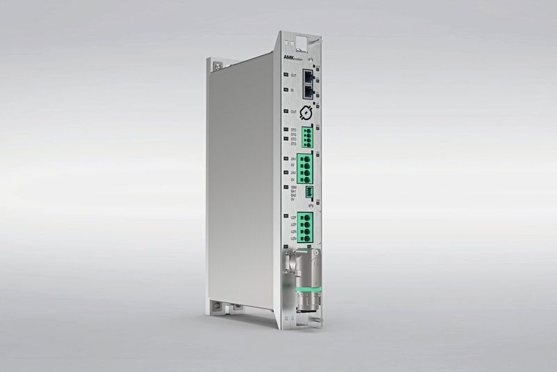 Der Hybridverteiler KHY dient als intelligente Schnittstelle zwischen der zentralen und dezentralen Antriebswelt. (Bild: AMK Motion)