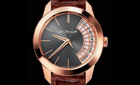 Une montre originale venant de A. Favre & Fils SA. Une montre à découvrir au Watches Art Gallery de Genève. (www.wag-geneva.org)