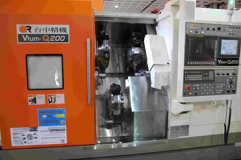 Victor Taichung hat eine neue Maschine mit zwei Spindeln und drei Schlitten vorgestellt. (Bild: Fouhy)