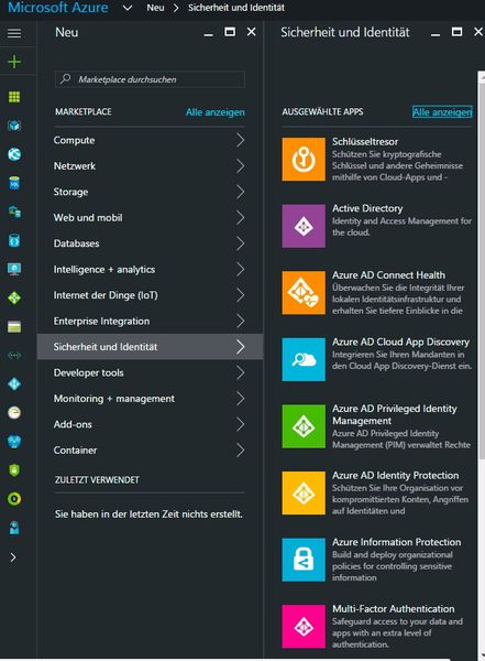 Für Azure AD gibt es zahlreiche Zusatzdienste, die eingebunden werden können. Auch Multifaktor-Authentifizierung lässt sich über diesen Weg umsetzen. (Joos / Microsoft)