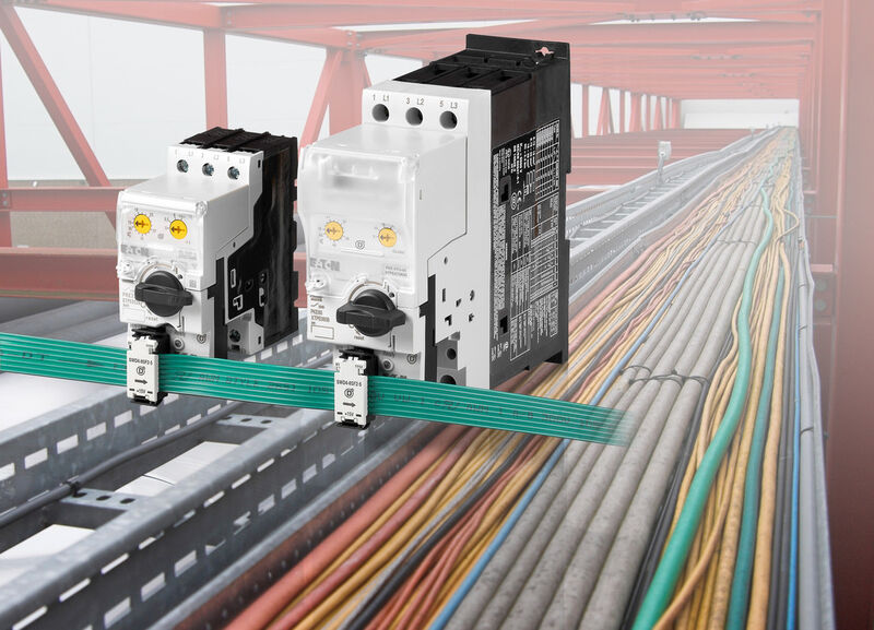 Über Smart-Wire-DT erfolgt die Übertragung von Kenndaten oder Stromwerten. (Bild: Eaton)