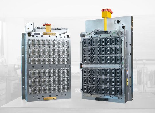 Husky’s Hycap 4.0 tooling is designed for lightweight and tethered beverage closures, with polymer bushings to reduce wear and extend mould maintenance intervals.(Source:  Husky)
