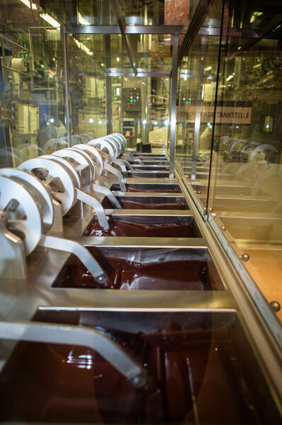 Abb.4: Am Schokoladebrunnen können Grundschokoladen verkostet werden (Bild: Anton Paar)