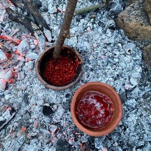 Experimental cooking with modern replica pottery vessels to recreate prehistoric recipes.(Source:  Lara González Carretero)
