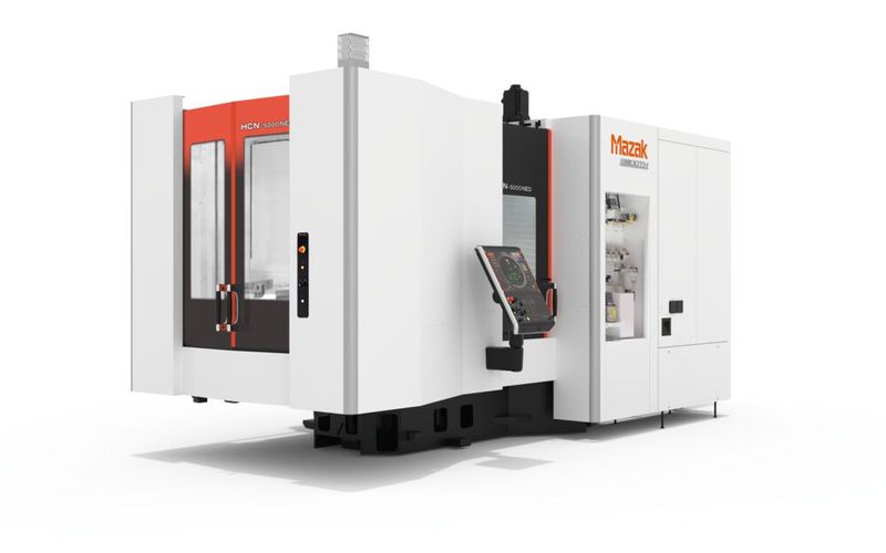 Das neue horizontale Bearbeitungszentrum HCN-5000 Neo von Mazak. (Bild: Mazak)