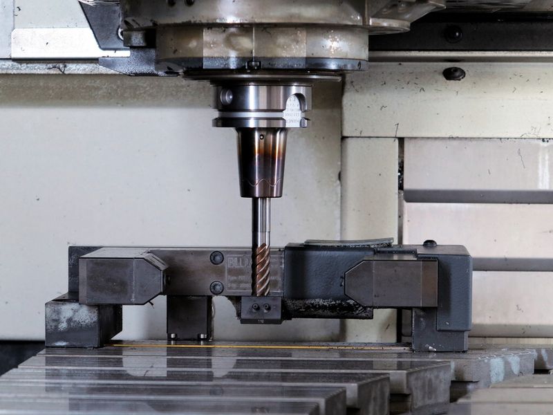 Verschleiss an den Schneiden sowie Werkzeugbruch wird mit dem Blum-Lasermesssystem Micro Compact NT erfasst und kompensiert. (Bild: Blum-Novotest)