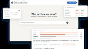 Das Augie Command Center verknüpft Betriebsdaten, Mitarbeiterkompetenzen und Standard-Agenten, um neue interaktive Richtlinien oder Agenten zu erstellen – alles auf der Grundlage einfacher Sprachdialoge. (Bild: Augmentir)